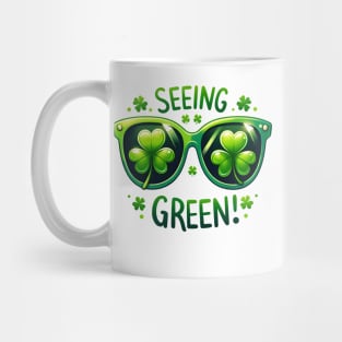 Seeing Green! - St. Patrick's Day Clover Glasses Mug